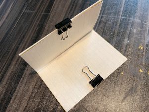 Mini Journal clipped with binder pages